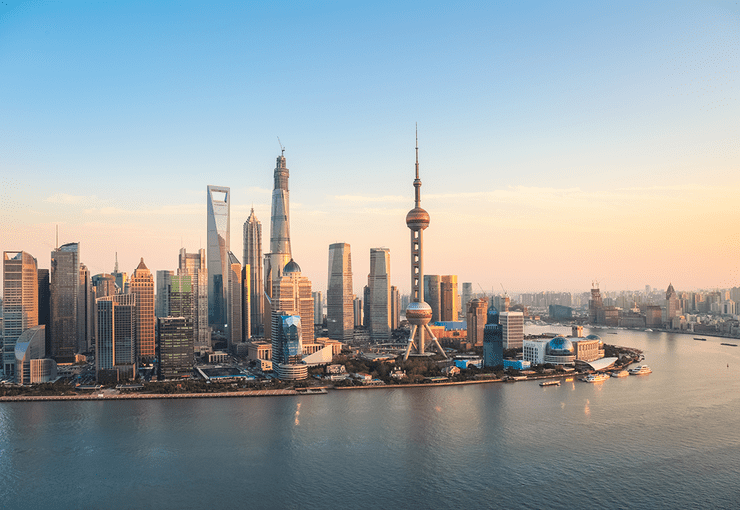 Fotografia Šanghaj skyline