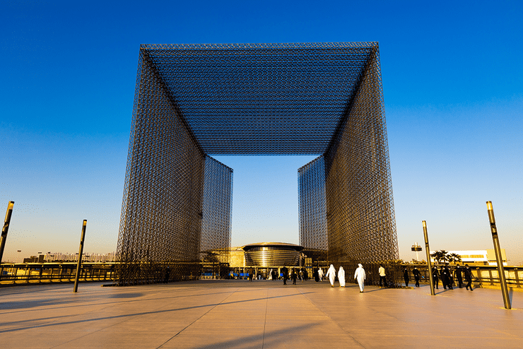 Fotografia stavby v Dubaji