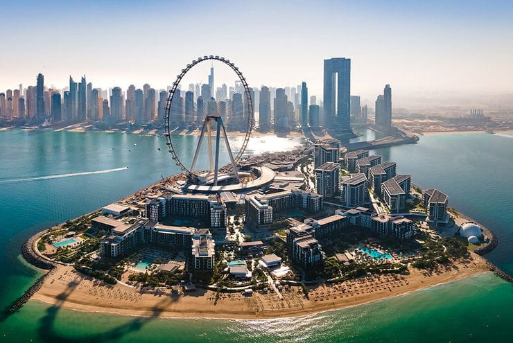 Pohľad na Dubaj z vtáčej perspektívy